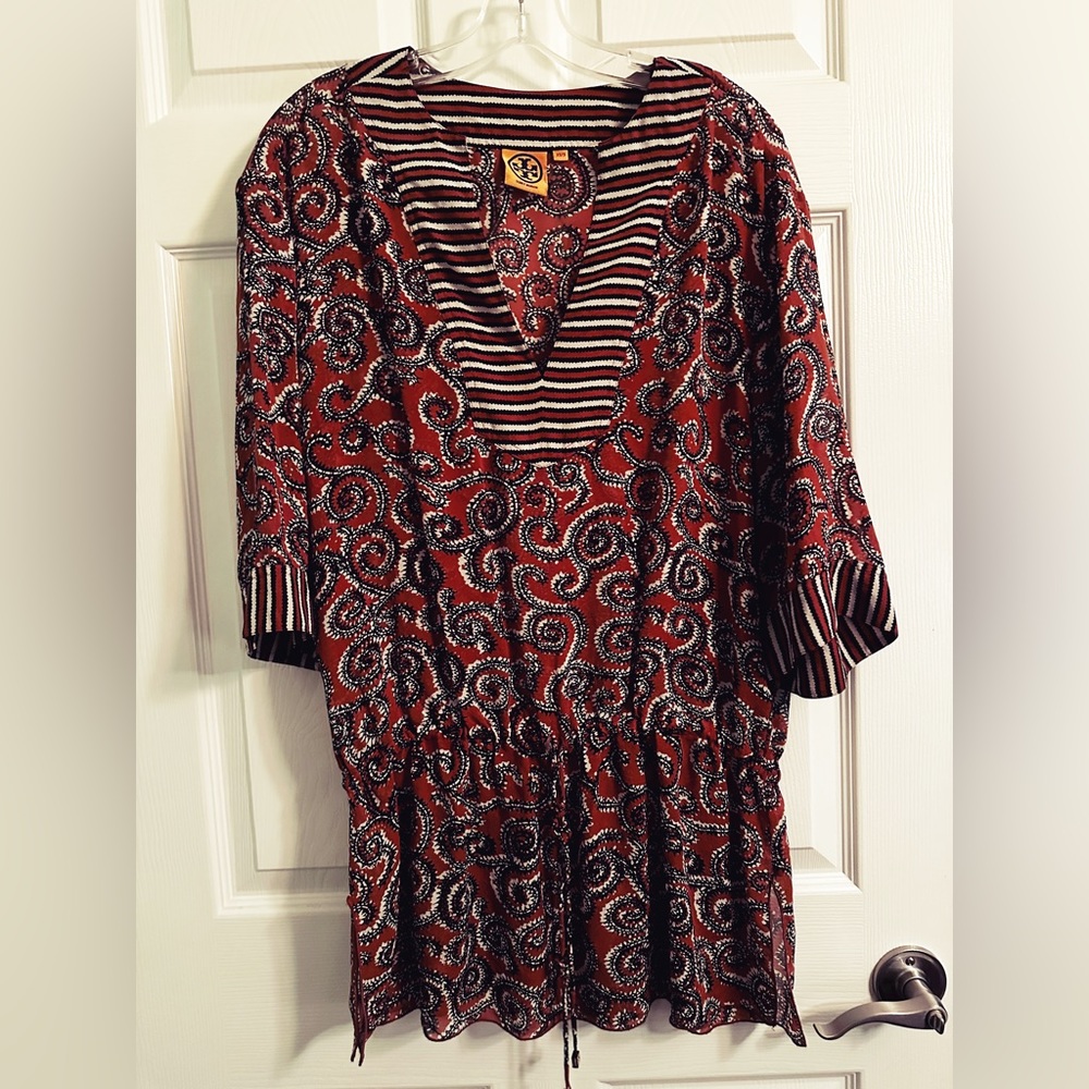 Tory Burch | Tory Burch Silk Tunic | Color: Orange | Size: XS/ S